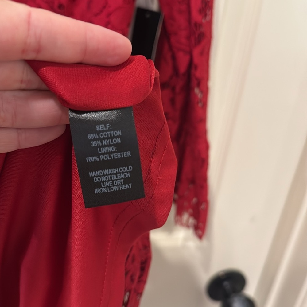 Lulus NWT Flair-est Of Them All red lace dress, medium - Picture 7 of 9
